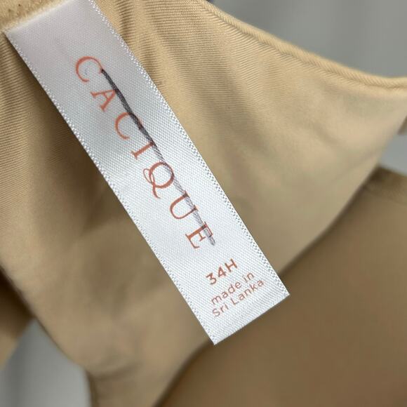 Cacique 34H‎ bra- tan, padded full coverage underwire plus - Picture 3 of 4